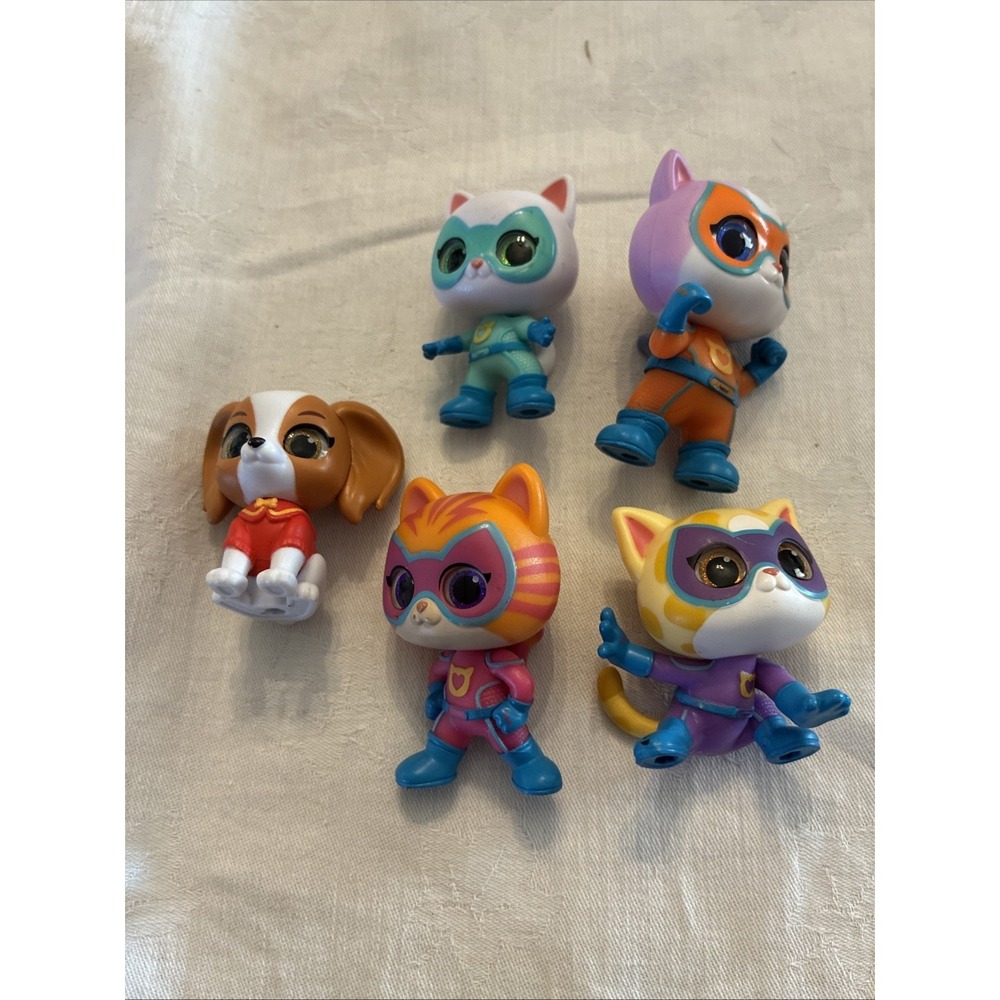 Disney Junior Super Kitties Lot of 5 Hero Squad Mini Action Figures